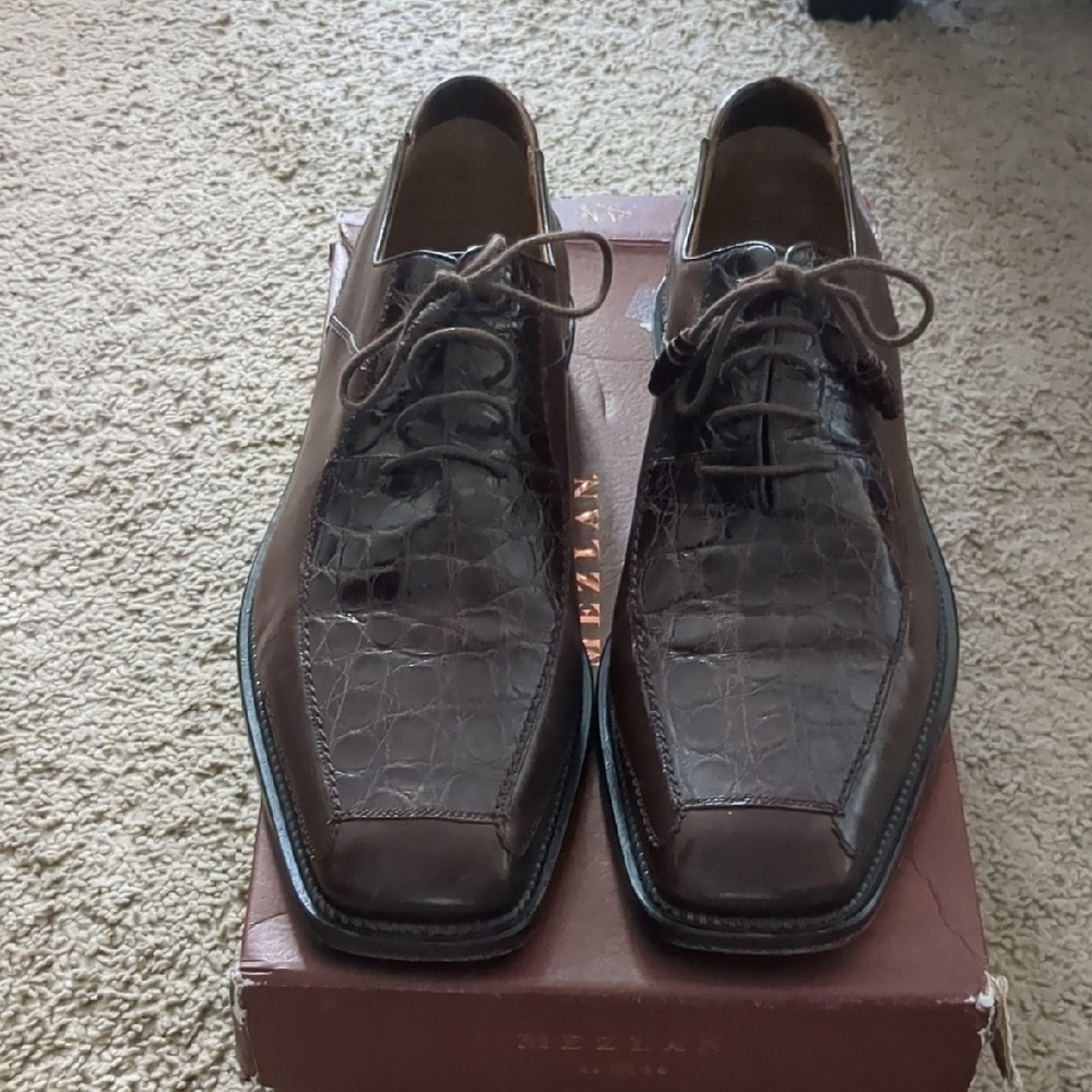 Men's Brown Leather Dress Shoes